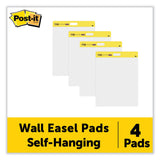 Post-it® Easel Pads Super Sticky Self-Stick Wall Pad, Unruled, 20 x 23, White, 20 Sheets/Pad, 2 Pads/Pack, 2 Packs/Carton (MMM566)