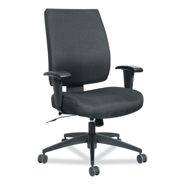 Alera® Alera Wrigley Series High Performance Mid-Back Synchro-Tilt Task Chair, Supports 275 lb, 17.91" to 21.88" Seat Height, Black (ALEHPS4201) Each