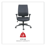 Alera® Alera Wrigley Series High Performance Mid-Back Synchro-Tilt Task Chair, Supports 275 lb, 17.91" to 21.88" Seat Height, Black (ALEHPS4201)