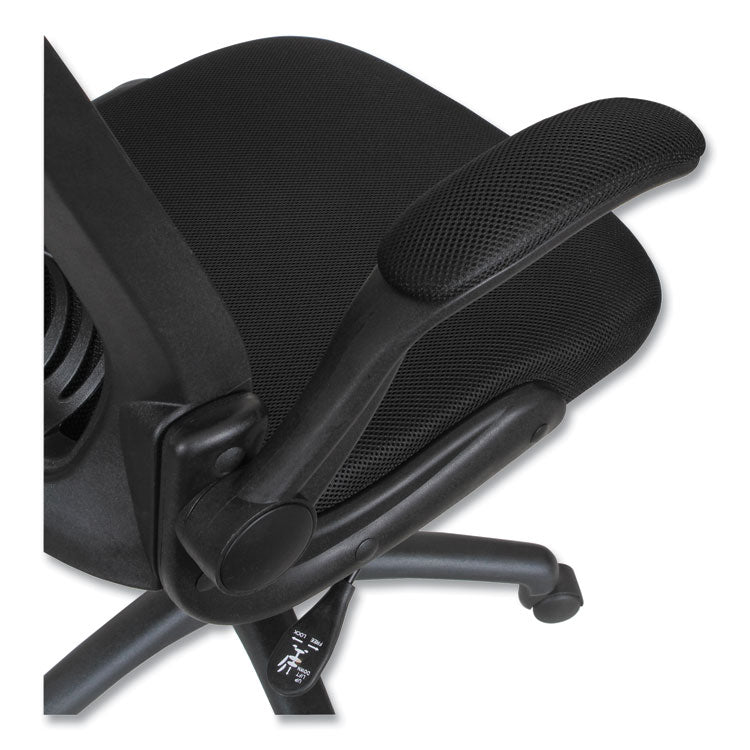 Alera® Alera EB-E Series Swivel/Tilt Mid-Back Mesh Chair, Supports Up to 275 lb, 18.11" to 22.04" Seat Height, Black (ALEEBE4217)