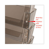 deflecto® DocuPocket Three-Pocket File Partition Set, 3 Sections, Letter Size, 13" x 7" x 20", Smoke, 3/Set (DEF73502RT) Set of 3
