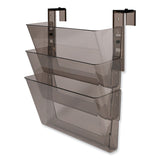 deflecto® DocuPocket Three-Pocket File Partition Set, 3 Sections, Letter Size, 13" x 7" x 20", Smoke, 3/Set (DEF73502RT) Set of 3