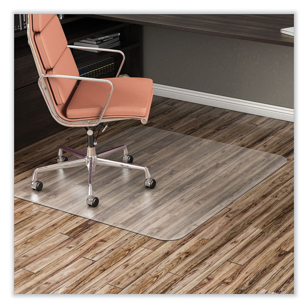 deflecto® EconoMat All Day Use Chair Mat for Hard Floors, Flat Packed, 36 x 48, Clear (DEFCM2E142)
