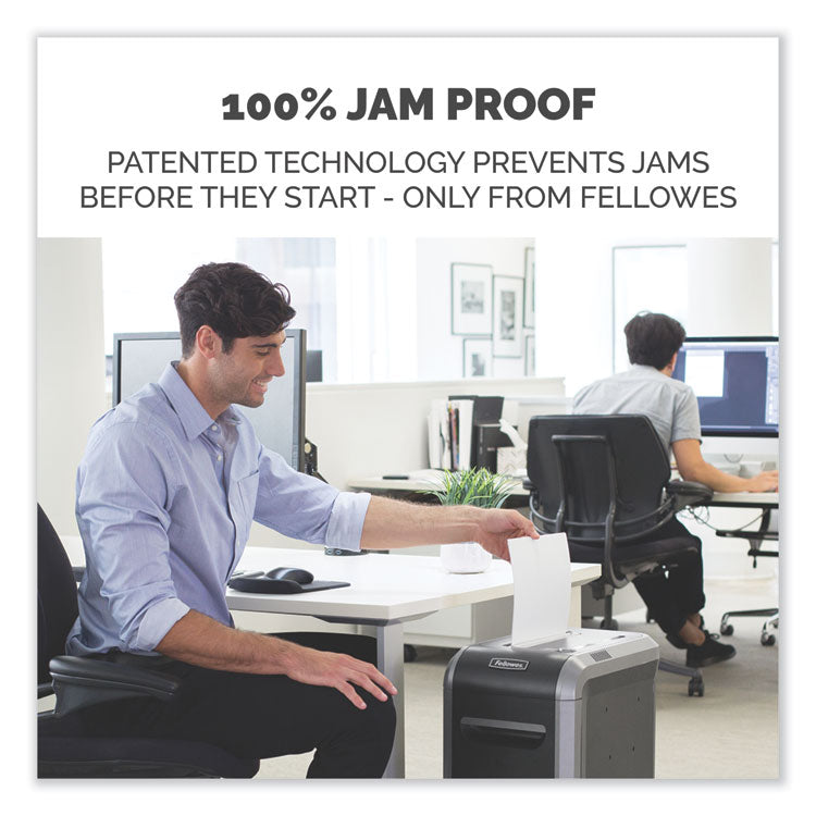 Fellowes® Powershred 99Ci 100% Jam Proof Cross-Cut Shredder, 18 Manual Sheet Capacity (FEL3229901)
