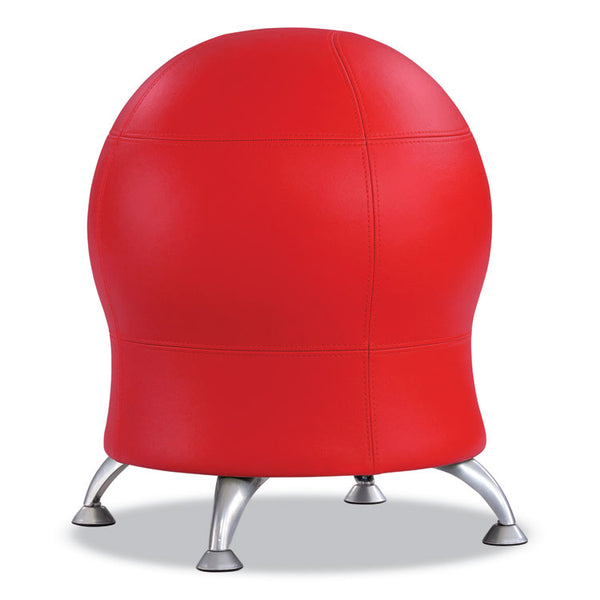 Safco® Zenergy Ball Chair, Backless, Supports Up to 250 lb, Red Vinyl, Ships in 1-3 Business Days (SAF4751RV)
