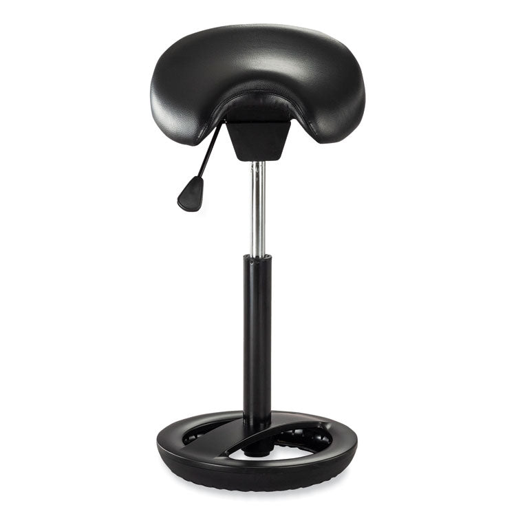 Safco® Twixt Extended-Height Saddle Seat Stool, Backless, Supports 300lb, 22.9" to 32.7" High Black Seat, Ships in 1-3 Business Days (SAF3006BV) Each