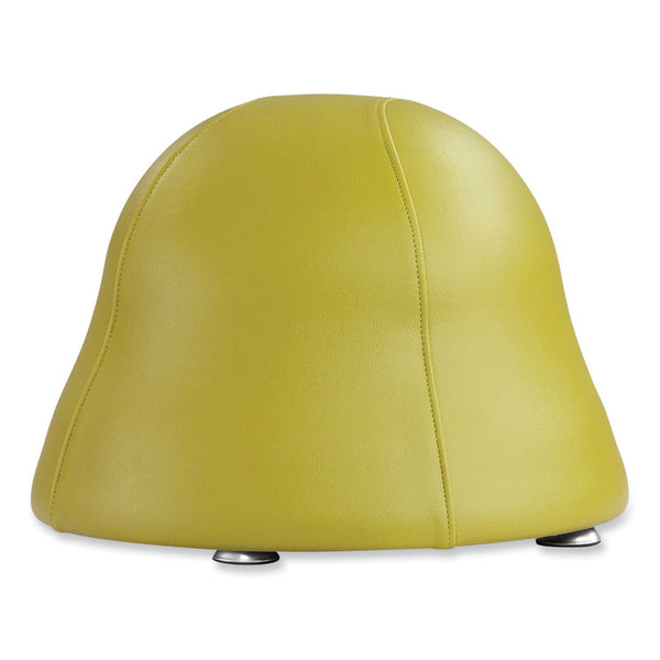 Safco® Runtz Ball Chair, Backless, Supports Up to 250 lb, Green Vinyl Seat, Silver Base, Ships in 1-3 Business Days (SAF4756GV) Each