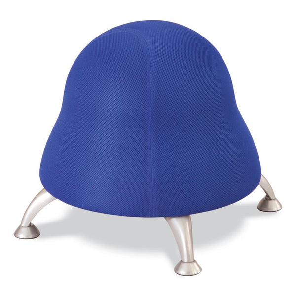 Safco® Runtz Ball Chair, Backless, Supports Up to 250 lb, Blue Fabric Seat, Silver Base, Ships in 1-3 Business Days (SAF4755BU) Each