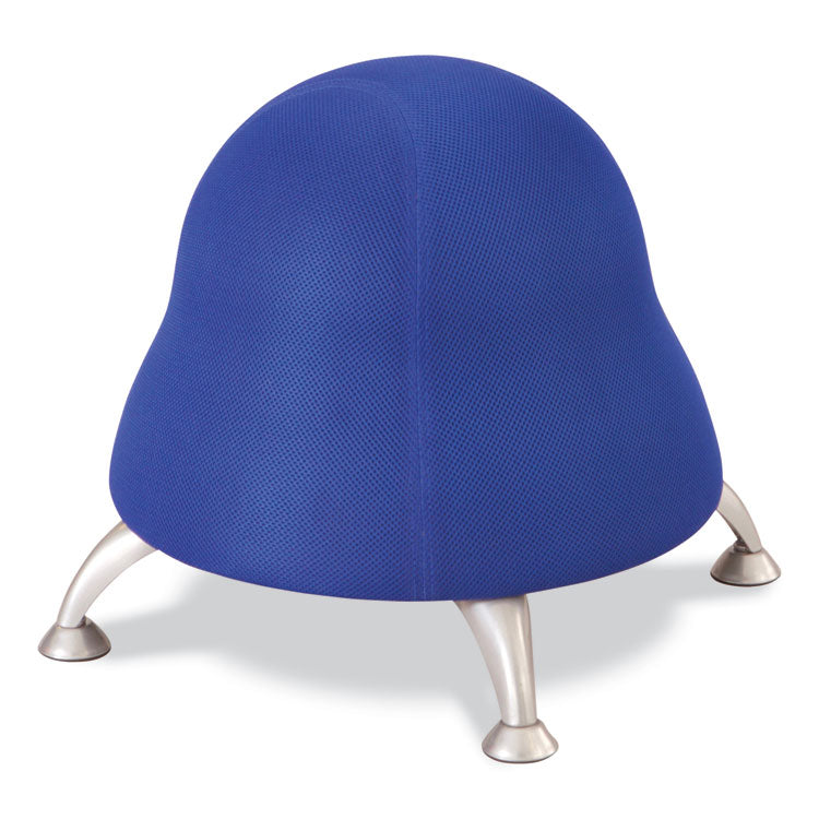 Safco® Runtz Ball Chair, Backless, Supports Up to 250 lb, Blue Fabric Seat, Silver Base, Ships in 1-3 Business Days (SAF4755BU) Each