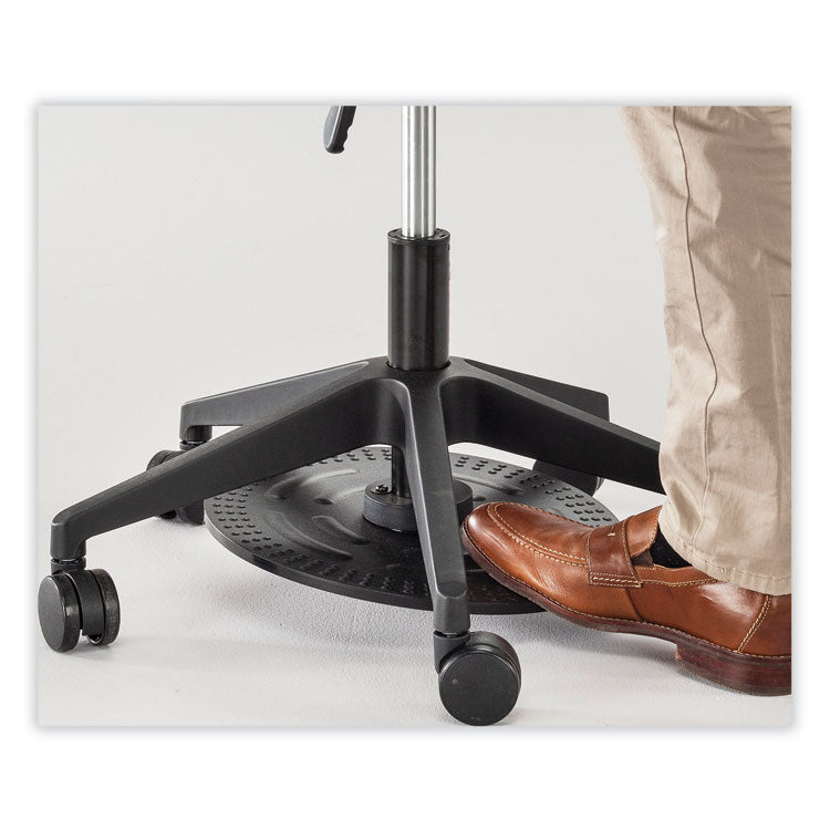 Safco® Saddle Seat Lab Stool, Backless, Supports Up to 250 lb, 21.25"-26.25" High Black Seat, Black Base, Ships in 1-3 Business Days (SAF3438BL) Each