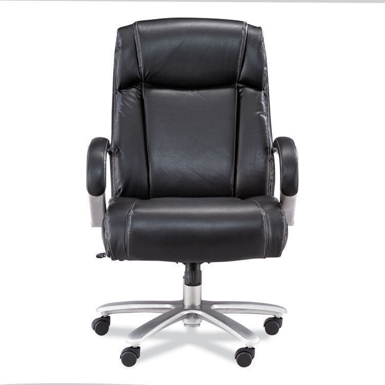 Safco® Lineage Big & Tall High Back Task Chair, Max 500 lb, 20.5" to 24.25" High Black Seat, Chrome Base, Ships in 1-3 Business Days (SAF3502BL) Each