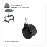 Safco® Task Master Carpet Casters, 2" Wheel, Black, 5/Set, Ships in 1-3 Business Days (SAF5131) Each