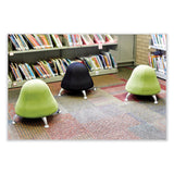 Safco® Runtz Ball Chair, Backless, Supports Up to 250 lb, Green Vinyl Seat, Silver Base, Ships in 1-3 Business Days (SAF4756GV) Each