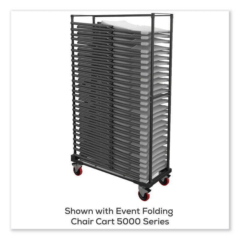 Safco® Event Folding Chair 5000 Series, Supports Up to 225 lb, 18" Seat Height, White Seat, White Back, 4/Carton (SAF5000FCWTDG) Case of 4