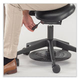 Safco® Saddle Seat Lab Stool, Backless, Supports Up to 250 lb, 21.25"-26.25" High Black Seat, Black Base, Ships in 1-3 Business Days (SAF3438BL) Each