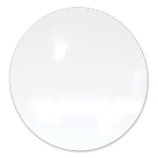 Ghent Coda Low Profile Circular Magnetic Glassboard, 24 Diameter, White Surface, Ships in 7-10 Business Days (GHECDAGM24WH)
