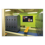 Ghent Aluminum-Frame Recycled Rubber Bulletin Boards, 36 x 24, Confetti Surface, Satin Aluminum Frame, Ships in 7-10 Business Days (GHEATR23CF) Each