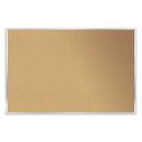 Ghent Aluminum-Frame Natural Corkboard, 96.5 x 48.5, Tan Surface, Satin Aluminum Frame, Ships in 7-10 Business Days (GHEAK48) Each