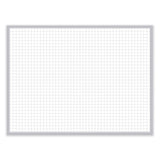 Ghent 1 x 1 Grid Magnetic Whiteboard, 48.5 x 36.5, White/Gray Surface, Satin Aluminum Frame, Ships in 7-10 Business Days (GHEGRPM321G34) Each