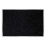 Ghent Satin Aluminum-Frame Recycled Rubber Bulletin Boards, 96.5 x 48.5, Confetti Surface, Ships in 7-10 Business Days (GHEATR48CF) Each