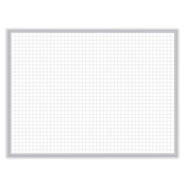 Ghent Non-Magnetic Whiteboard with Aluminum Frame, 120.63 x 48.63, White Surface, Satin Aluminum Frame, Ships in 7-10 Business Days (GHEM24104)