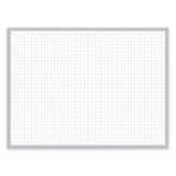 Ghent 1 x 1 Grid Magnetic Whiteboard, 36 x 24, White/Gray Surface, Satin Aluminum Frame, Ships in 7-10 Business Days (GHEGRPM321G23) Each