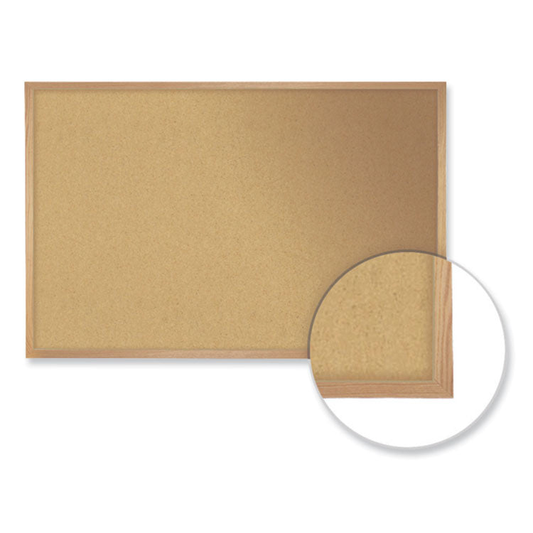 Ghent Aluminum-Frame Natural Corkboard, 36 x 24, Tan Surface, Satin Aluminum Frame, Ships in 7-10 Business Days (GHE13231) Each