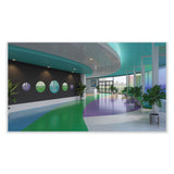 Ghent Coda Low Profile Circular Magnetic Glassboard, 36 Diameter, White Surface, Ships in 7-10 Business Days (GHECDAGM36WH) Each