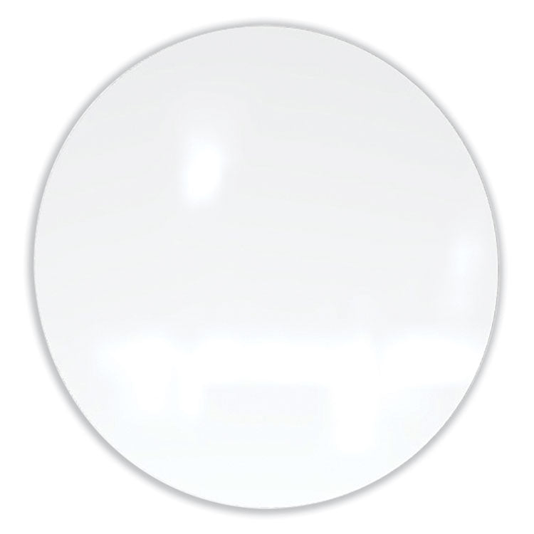 Ghent Coda Low Profile Circular Magnetic Glassboard, 48 Diameter, White Surface, Ships in 7-10 Business Days (GHECDAGM48WH) Each