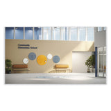 Ghent Coda Low Profile Circular Non-Magnetic Glassboard, 24 Diameter, White Surface, Ships in 7-10 Business Days (GHECDAGN24WH) Each