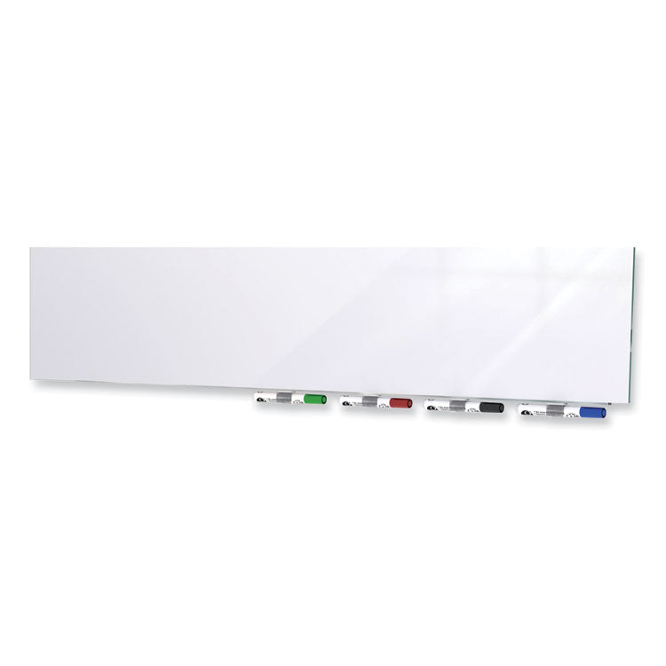 Ghent Aria Low Profile Magnetic Glass Whiteboard, 60 x 36, White Surface, Ships in 7-10 Business Days (GHEARIASM35WH) Each