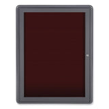 Ghent Enclosed Letterboard, 24.13 x 33.75, Gray Powder-Coated Aluminum Frame, Ships in 7-10 Business Days (GHEOVG1BBG) Each