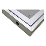 Ghent 1 Door Enclosed Vinyl Bulletin Board with Satin Aluminum Frame, 18 x 24, Silver Surface, Ships in 7-10 Business Days (GHEPA12418VX193) Each