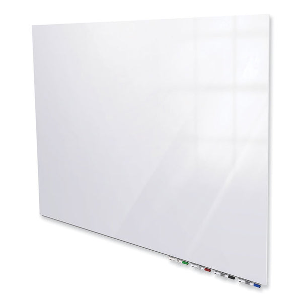 Ghent Aria Low Profile Magnetic Glass Whiteboard, 96 x 48, White Surface, Ships in 7-10 Business Days (GHEARIASM48WH)