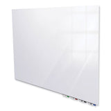 Ghent Aria Low Profile Magnetic Glass Whiteboard, 72 x 48, White Surface, Ships in 7-10 Business Days (GHEARIASM46WH) Each