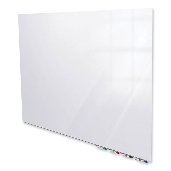 Ghent Aria Low Profile Magnetic Glass Whiteboard, 72 x 48, White Surface, Ships in 7-10 Business Days (GHEARIASM46WH)
