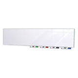 Ghent Aria Low Profile Magnetic Glass Whiteboard, 36 x 24, White Surface, Ships in 7-10 Business Days (GHEARIASM23WH) Each