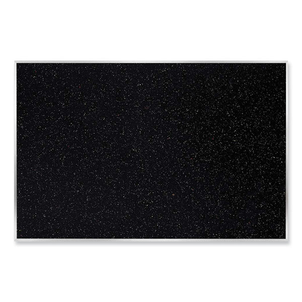 Ghent Satin Aluminum-Frame Recycled Rubber Bulletin Boards, 72.5 x 48.5, Confetti Surface, Ships in 7-10 Business Days (GHEATR46CF)