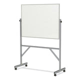 Ghent Reversible Magnetic Porcelain Whiteboard, Satin Aluminum Frame, 53.25 x 72.25, White Surface, Ships in 7-10 Business Days (GHEARM1M134) Each