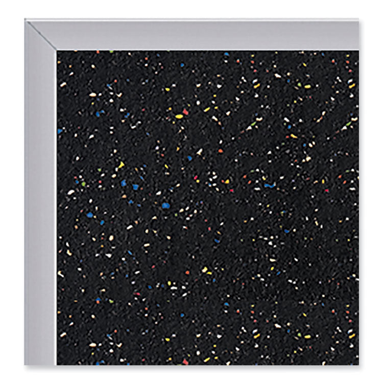 Ghent Satin Aluminum-Frame Recycled Rubber Bulletin Boards, 144.5 x 48.5, Confetti Surface, Ships in 7-10 Business Days (GHEATR412CF) Each