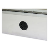 Ghent 1 Door Enclosed Vinyl Bulletin Board with Satin Aluminum Frame, 18 x 24, Silver Surface, Ships in 7-10 Business Days (GHEPA12418VX193) Each