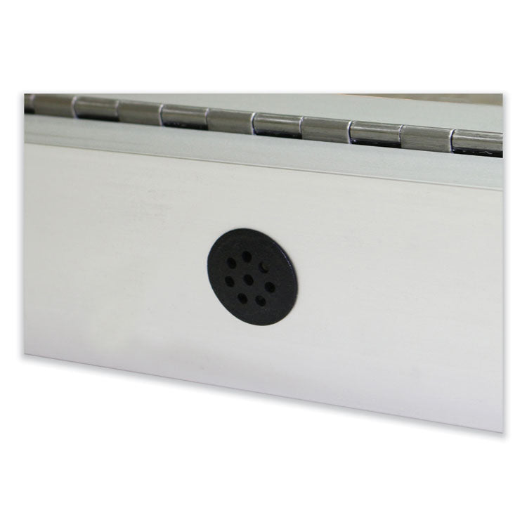 Ghent 1 Door Enclosed Vinyl Bulletin Board with Satin Aluminum Frame, 18 x 24, Silver Surface, Ships in 7-10 Business Days (GHEPA12418VX193) Each