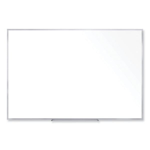 Ghent Non-Magnetic Whiteboard with Aluminum Frame, 60.63 x 48.47, White Surface, Satin Aluminum Frame, Ships in 7-10 Business Days (GHEM2454)