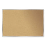 Ghent Aluminum-Frame Natural Corkboard, 60.5 x 48.5, Tan Surface, Satin Aluminum Frame, Ships in 7-10 Business Days (GHEAK45) Each