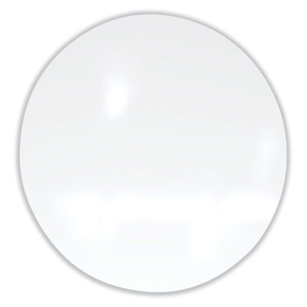 Ghent Coda Low Profile Circular Non-Magnetic Glassboard, 24 Diameter, White Surface, Ships in 7-10 Business Days (GHECDAGN24WH)