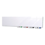 Ghent Aria Low Profile Magnetic Glass Whiteboard, 72 x 48, White Surface, Ships in 7-10 Business Days (GHEARIASM46WH) Each