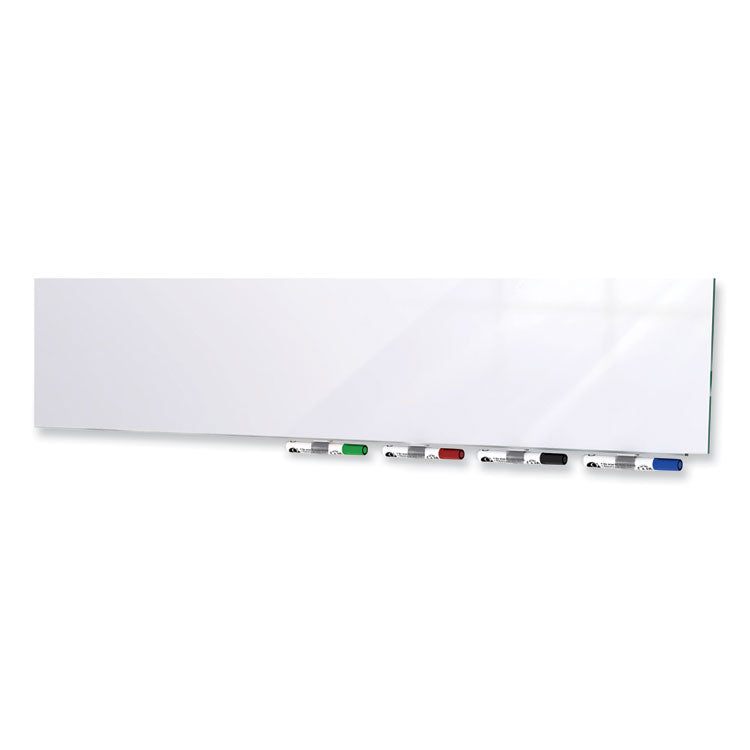 Ghent Aria Low Profile Magnetic Glass Whiteboard, 72 x 48, White Surface, Ships in 7-10 Business Days (GHEARIASM46WH) Each