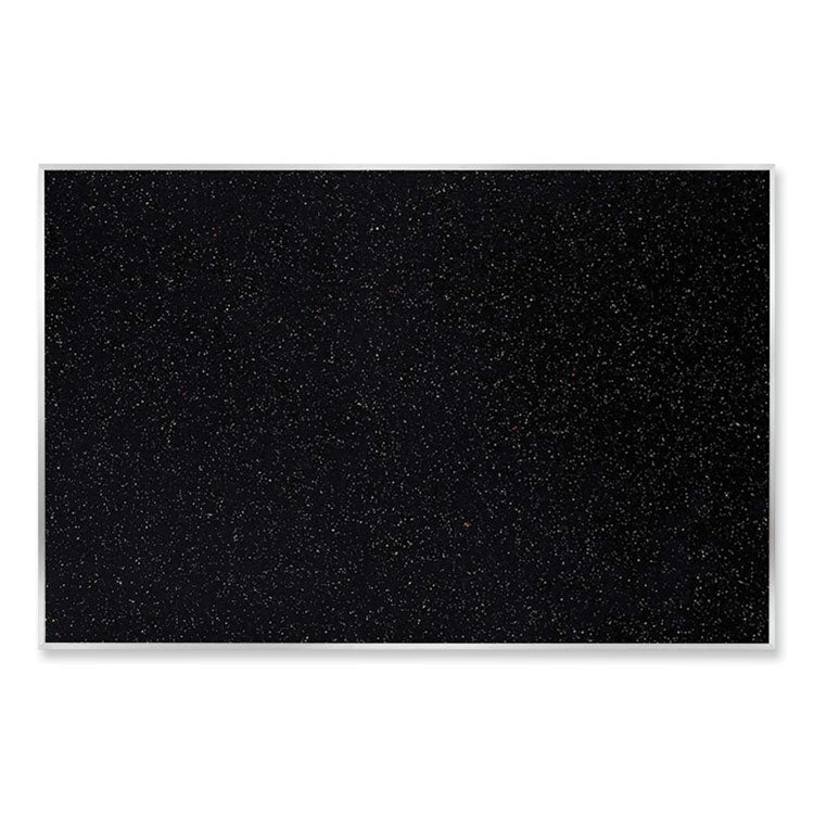 Ghent Satin Aluminum-Frame Recycled Rubber Bulletin Boards, 60.5 x 36.5, Confetti Surface, Ships in 7-10 Business Days (GHEATR35CF) Each