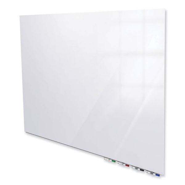Ghent Aria Low Profile Magnetic Glass Whiteboard, 120 x 48, White Surface, Ships in 7-10 Business Days (GHEARIASM410WH)