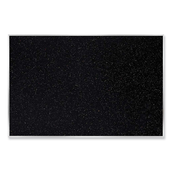 Ghent Satin Aluminum-Frame Recycled Rubber Bulletin Boards, 144.5 x 48.5, Confetti Surface, Ships in 7-10 Business Days (GHEATR412CF)